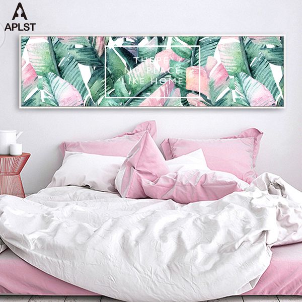 

hello summer banana leaves canvas prints tropical plants wall picture poster nordic decoration art for living room bedroom