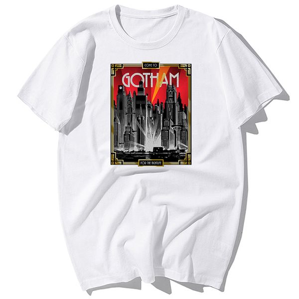 

fashion batman moive gotham poster print t-shirt men summer casual t shirt cotton short sleeve t-shirts harajuku streetwear