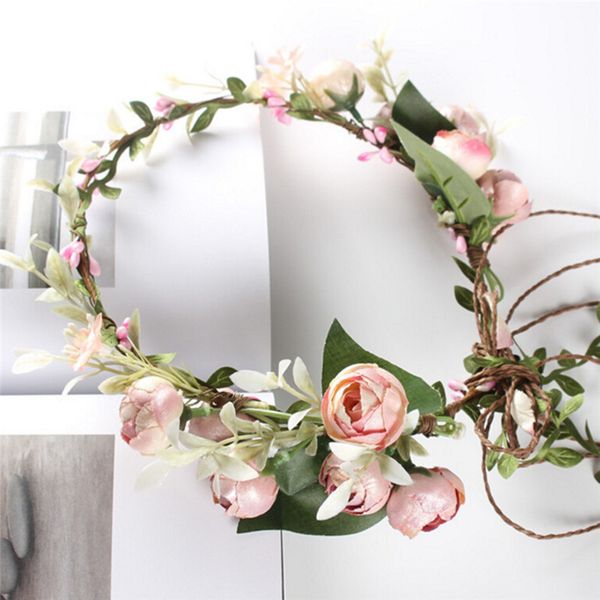 

1 x women boho flower floral hairband headband crown party bride wedding beach