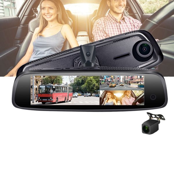 

e09 7.84 inch 4g car camera mirror android gps dvr with two cameras wifi dash cam adas remote video recorder car dvr