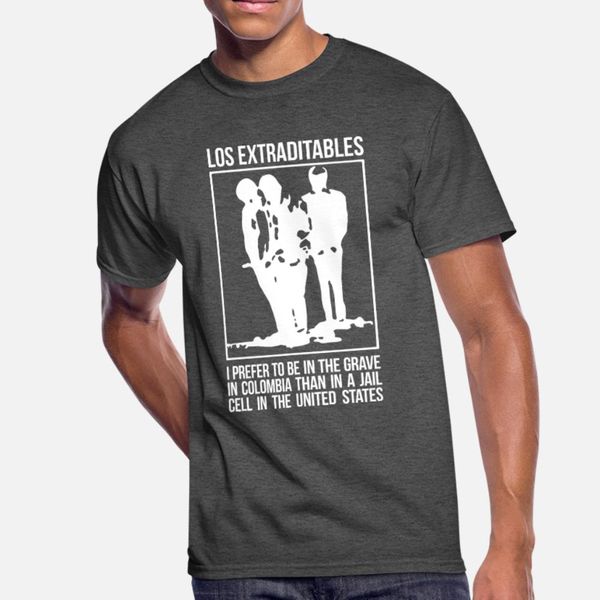 

los extraditables dark t shirt men character tee shirt o-neck formal fit basic spring normal shirt