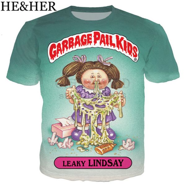 

cartoon garbage pail 3d print shirts anime oversized comics men clothing