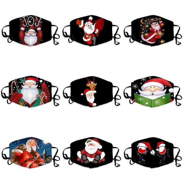 

printing sps mouth masks colorful double ply mascarilla fashion breathable anti smoke mascherine foldable women men#411, Black