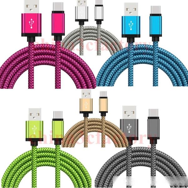 

fast charger micro usb cable type c cable braided usb cord for smart phone universal 2a quick charge cord for samsung charger