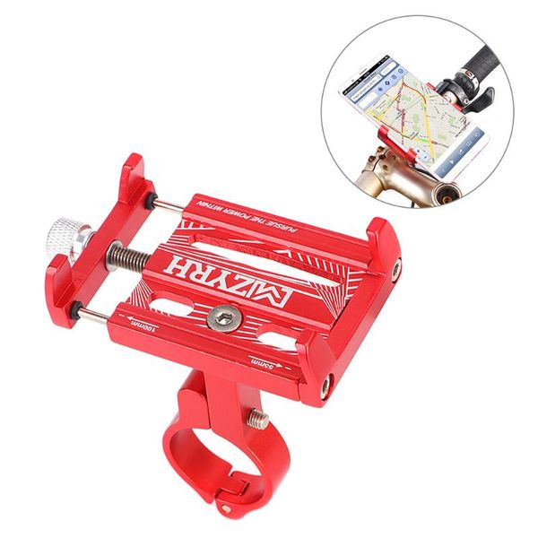 

car & truck racks smartphone adjustable support gps bike phone stand mount bracket aluminum alloy bicycle holder for 3.5-6.0 inch