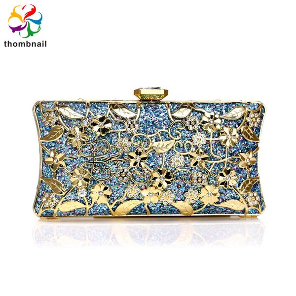 

sky bule color clutch women crystal diamond celebrity evening bags luxury party purses handbag