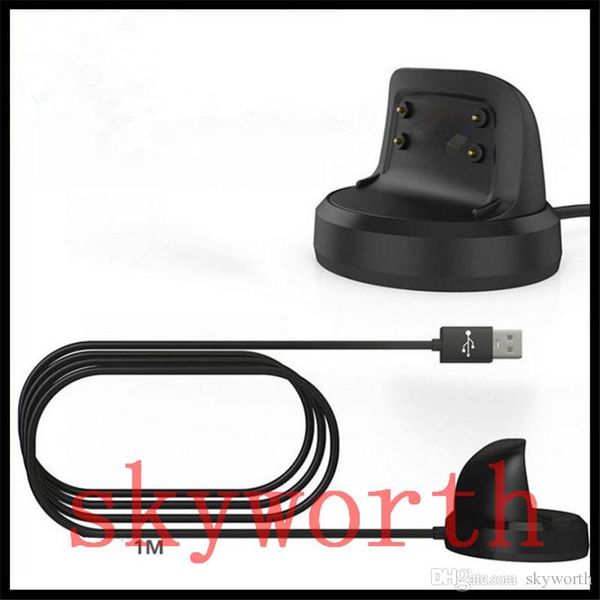 

cgjxscharging dock cradle charger for samsung gear fit 2 fit2 r360 pro r365 classic frontier watch charger smart watch charging