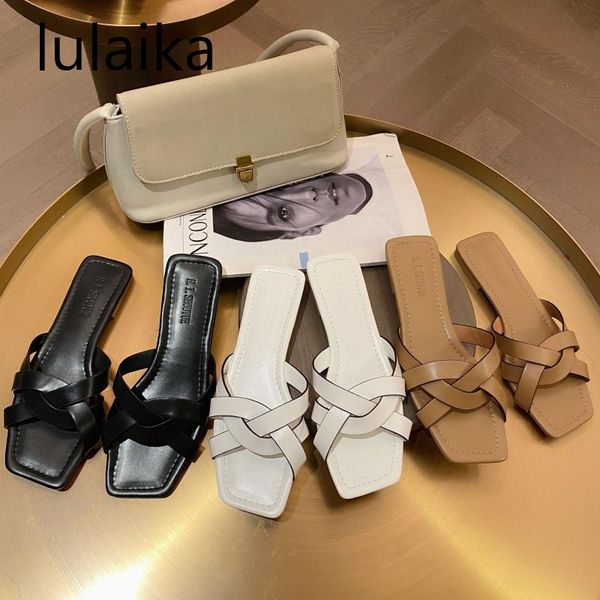 

2020 women brand slippers summer slides open toe flat casual shoes leisure sandal female beach flip flops size 35-40, Black