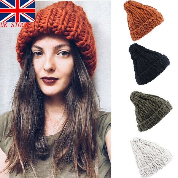 

meihuida winter women fashion faux fur warm knitted beanie cap hats bonnet manual wool knitted earmuffs soft thick stretchy hats, Blue;gray