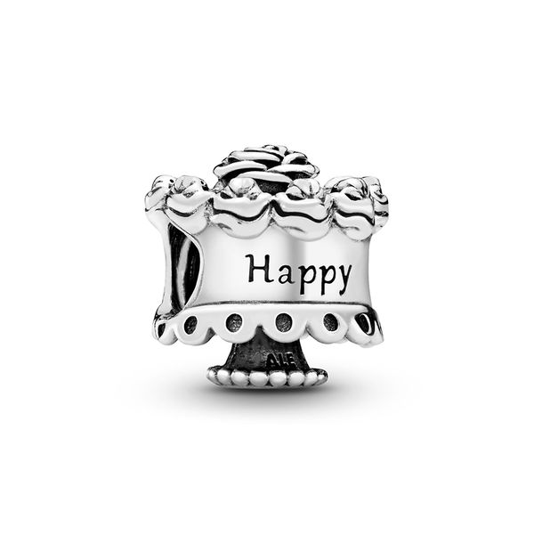

authentic ale 925 sterling silver birthday cake charm beads 2020 new diy designer charms for fashion jewelry making pandora style bracelets, Black