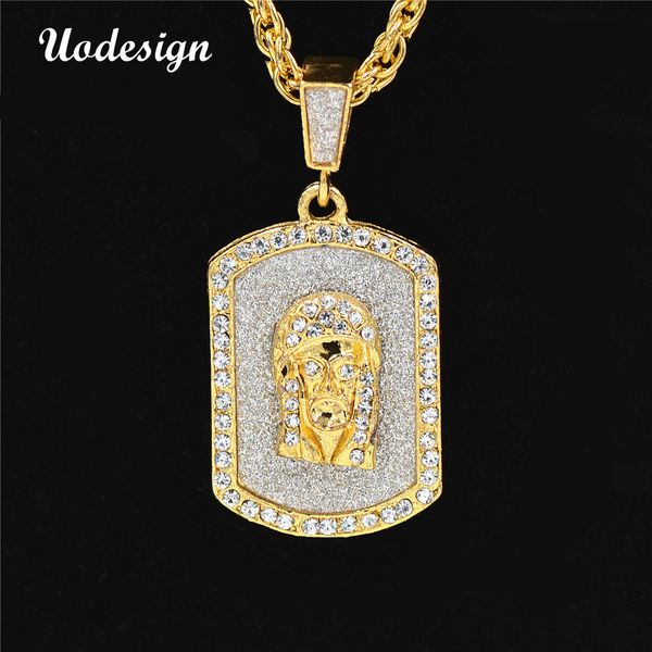 

ожерелье uodesign hip hop mens ожерелье ночной клуб кристалл hiphop rap dacing иисус рок ожерелье золотая цепь, Silver
