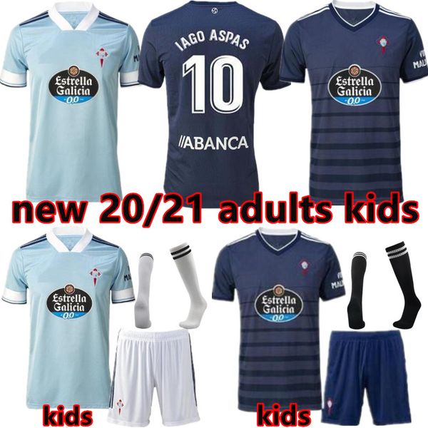

20 21 celta de vigo soccer jersey lobotka iago aspas santl mina football shirt sisto boufal spain 2020 21 celta vigo man + kids, Black;yellow
