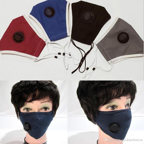 

pm2.5 anti-dust and anti-haze mask with breathing valve for men and women couples riding breathable mask 4 colors
