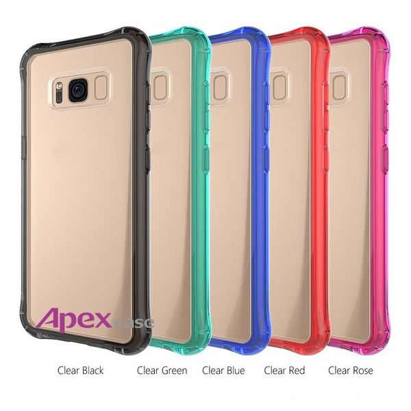 

hybrid crystal clear cases for iphone 6s plus iphone 7 s8 s8 plus tpu+pc 2 in 1