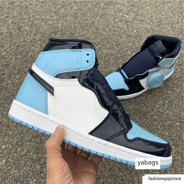 

qinmin123 wholesale new unc black blue i 1s men wmns high basketball shoes outdoor trainers good quality size 5.5-14.5