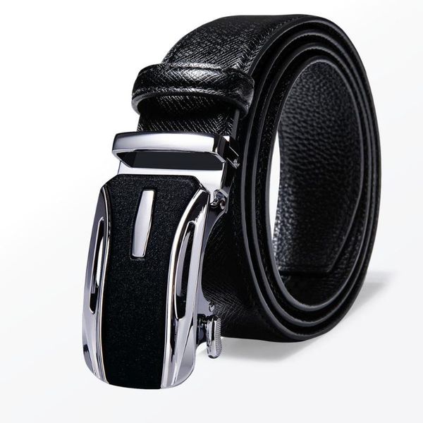 

пояс мужчин лучшие качества подлинная роскошный кожаный пояс для мужчин черный ремень мужской металл автоматическая пряжка barry.wang gd-000, Black;brown