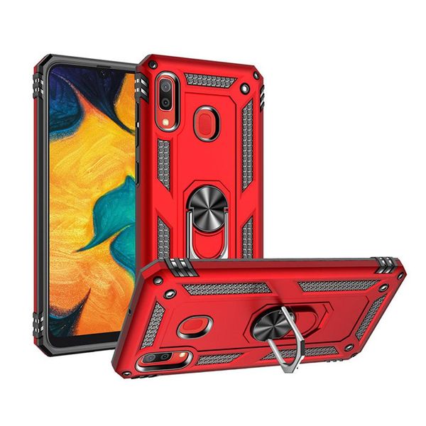 

cgjxss11 shockproof armor kickstand phone case with finger magnetic ring holder anti -fall cover for samsung s10 s9 m20 note 10 plus a30 cas