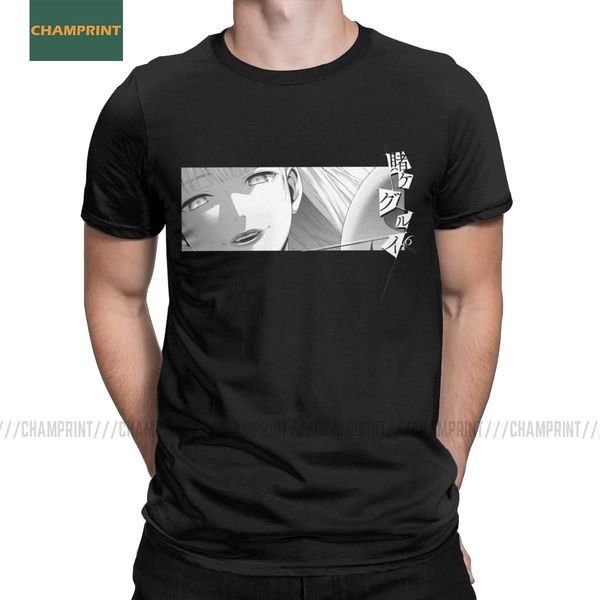 

kakegurui kirari momobami t-shirt men jabami yumeko anime manga japanese saotome kirari cotton tee shirt short sleeve t shirts