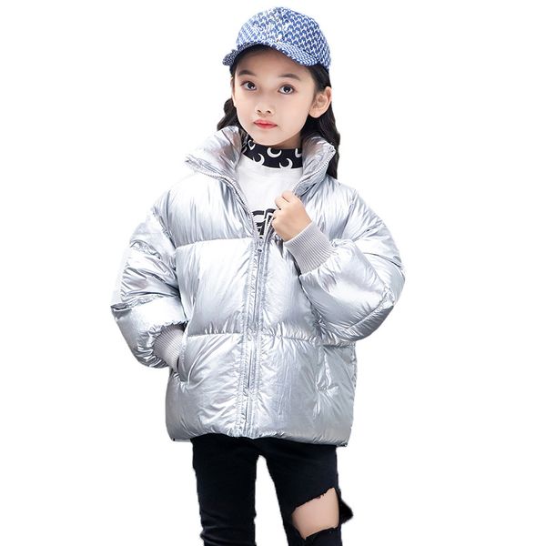 

fashion childrens winter kids coat stand collar thicken boys warm cotton coat down jakcet parka children outerwear bread, Blue;gray