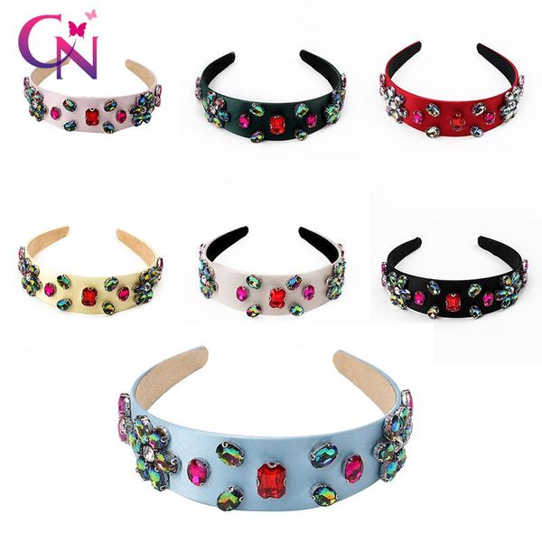 

handmade rhinestone хооп волосы широкого hairbands кристалл сатин свадебных cn стяжка девочка аксессуары женщина цветок riuyy, Black;brown
