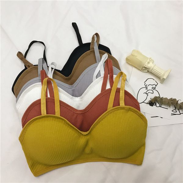 

svokor wrapped chest vest 2020 women's clothing sling breathable bra gathering shockproof summer bra, Red;black