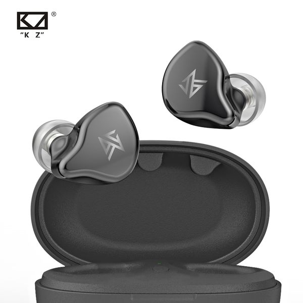 

kz s1 s1d true wireless earphone tws bluetooth 5.0 earbuds 1ba+1dd hybrid portable hifi stereo sport noise cancelling headset