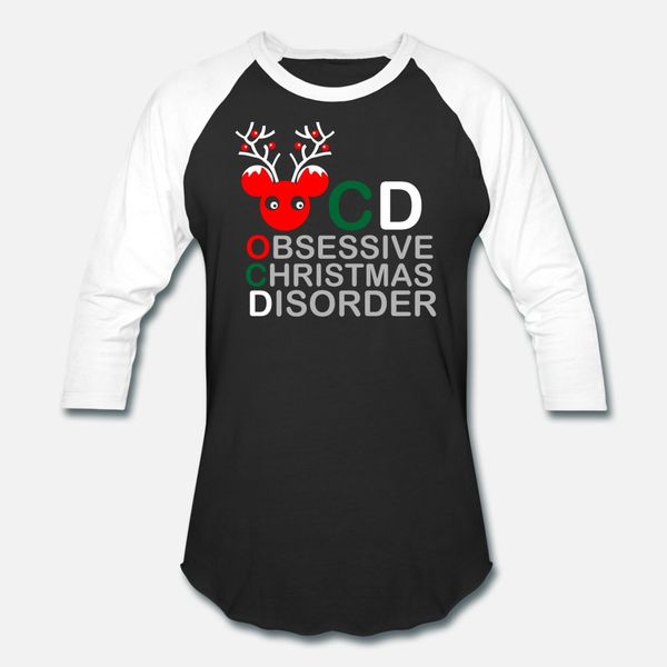 

obsessive christmas disorder t shirt men knitted cotton s-3xl solid color cute funny summer pattern shirt
