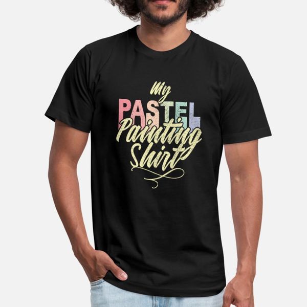 

pastel painting t shirt men personalized short sleeve s-xxxl standard graphic building spring vintage shirt