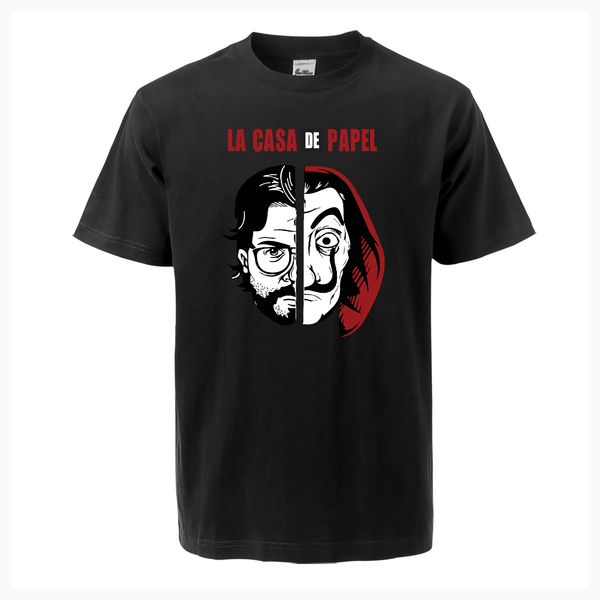 

2019 summer new la casa de papel house of paper tv show men t shirts fashion casual streetwear short sleeve camiseta masculino