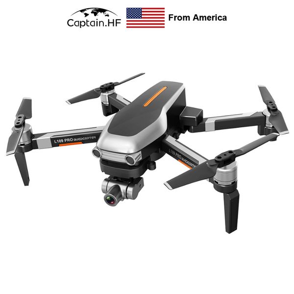 

sports & action video cameras us captain l109pro gps drone 4k quadcopter, mechanical 4-axis aircraft, 5g wifi fpv hd esc camera brushless ua