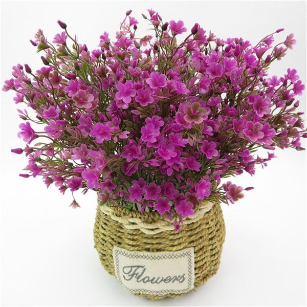 

5 forks dropship artificial lover flower bouquet plastic flowers for home room wedding decoration party decor supplies