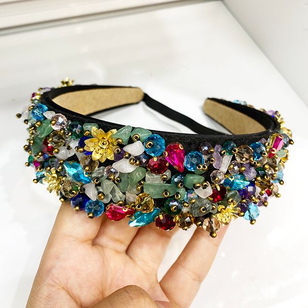 

блестящая luxury 4см женские rhinestone высокого качества hairband аксессуары для женщин кристалл ободки, Golden;silver