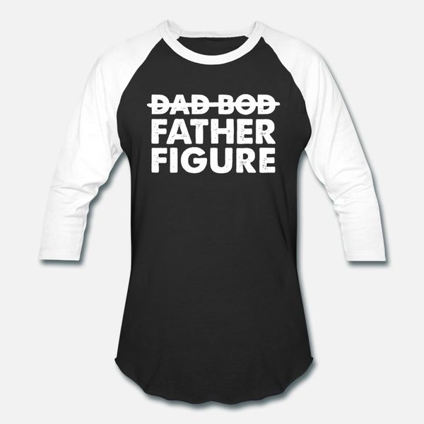 

father's day dad bod father figure t shirt men customize 100% cotton plus size 3xl normal sunlight authentic summer style letter shirt, White;black
