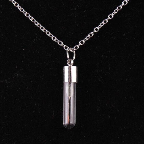 

souvenir daily glass fashion exquisite elegant party birthday gift perfume bottle women necklace, Silver