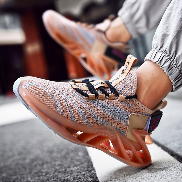 

2020 fashion low-blade shoes breathable outdoor sports lace-up tide shoes men casual tenis masculino zapatos de hombre, Black