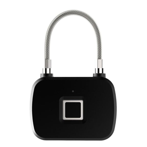 

l13 smart thumbprint door padlocks rechargeable door lock fingerprint smart padlock usb keyless quick unlock drop shipping
