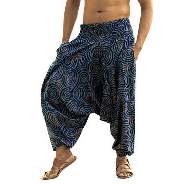 

harem pants men hip-hop women plus size wide leg trousers casual vintage long pants pantalones hombre, Black