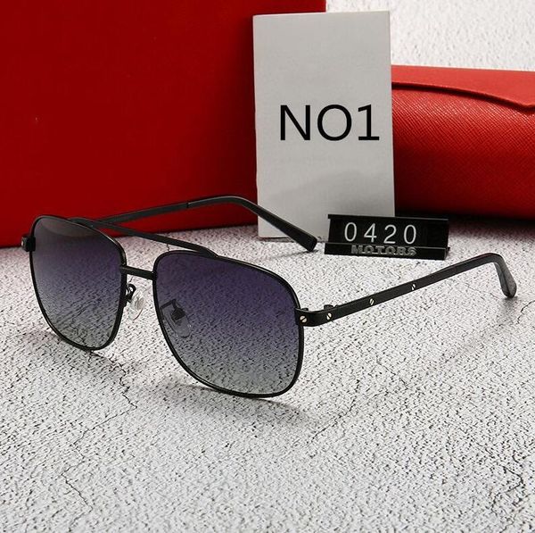 

2020 summer designer mens sunglasses luxurious goggle uv400 0420 5 colors highly quality with box wholesales, White;black
