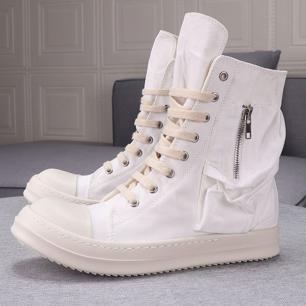 

high-men's new pocket shoes wallet lovers thick-soled milk fragrant-soled shoes men's trend wild short boots women, Black