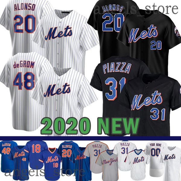 

2020 custom yoenis cespedes mets petealonso todd frazier gary carter edwin diaz robinson cano amed rosario brandon nimmo david wright matz, Blue;black