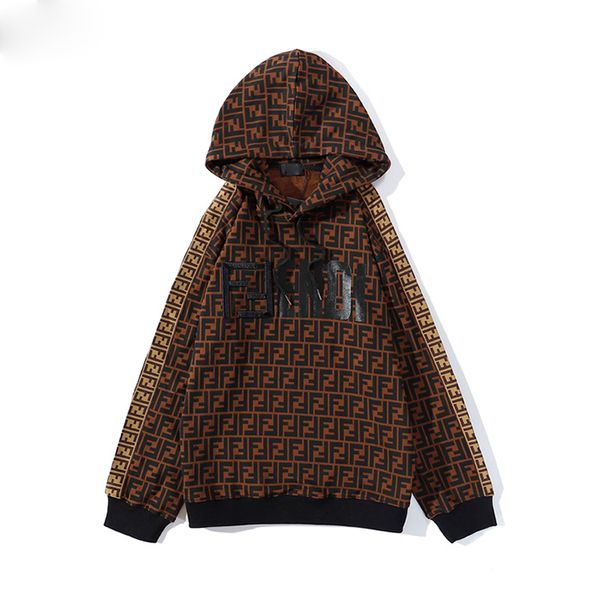 

luxury men's hoodie men's and women's letter embroidered hoodie sweatshirt casual hoodie pullover long sleeve size m-3xl, Black;brown