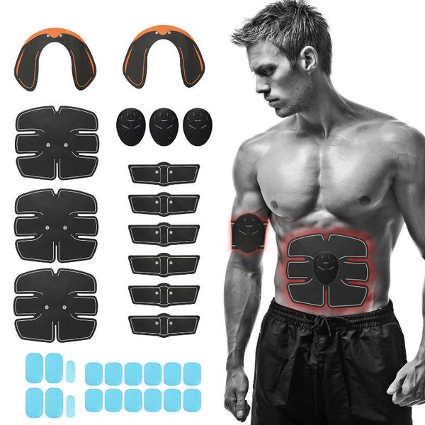 

32pcs ems ultimate muscle stimulator training gear hip trainer set fitness equipment fit full body abdominales electrico gym