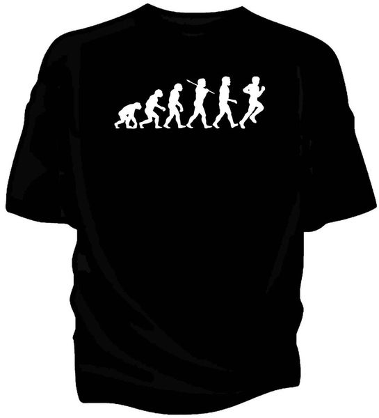 

2019 new fashion brand male tshirt men runner 'evolution of man' t-shirtdesign t-shirt
