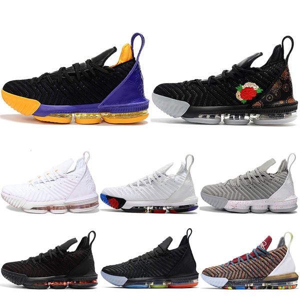 

16 mens basketball shoes 16s 1 thru 5 i promise king oreo fresh bred triple black lakers designer sports sneakers 7-12 drop ship