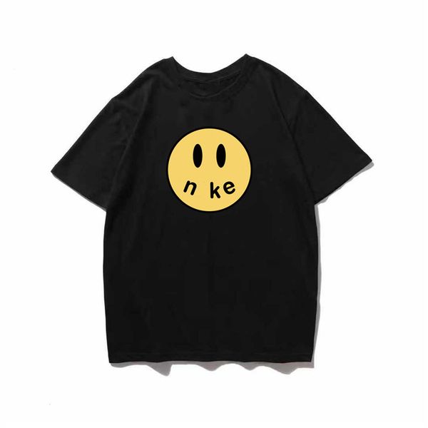 

2020 women t shirt brand smile face new arrival tee basic white black casual short sleeve breathable tees