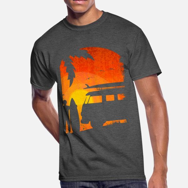 

surfer at sunset grunge t shirt men knitted cotton s-3xl solid color cute funny summer pattern shirt