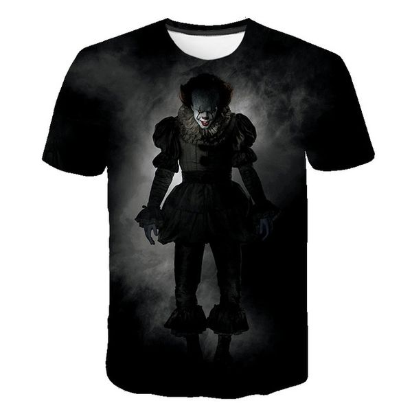 

mens horror clown o collar cosplay for man 3d print shirts humor comics comics men clothing