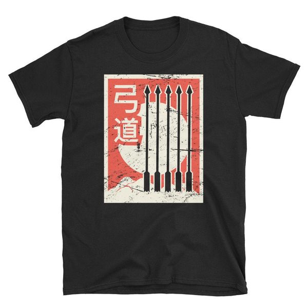 

retro kyudo t shirt (unisex) japanische bogenschieen yumi bogen & pfeil shirt