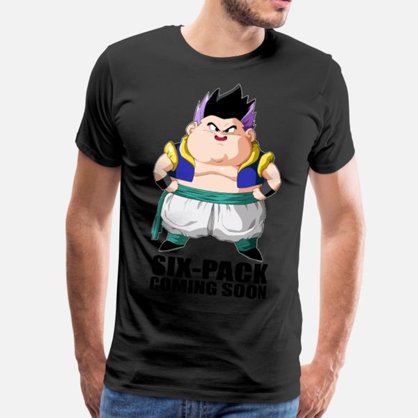 

super saiyan gotenk six pack coming soon t shirt men printed tee shirt euro size s-3xl outfit interesting funny casual summer cool shirt