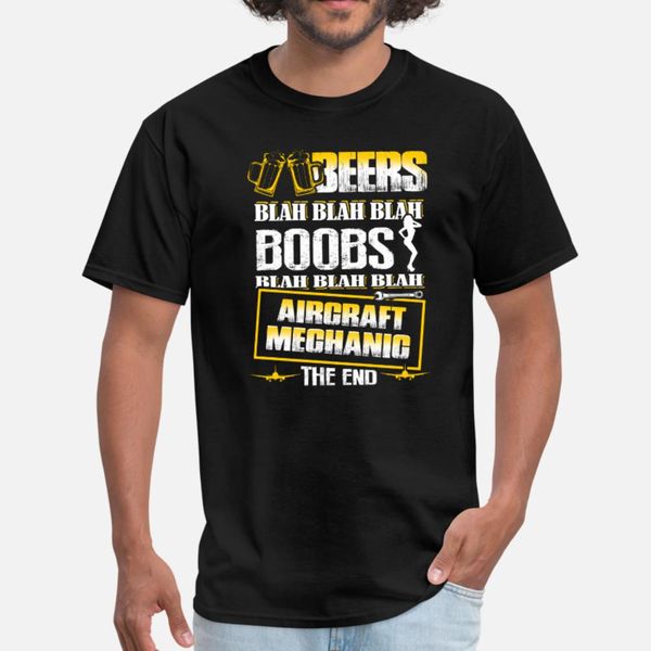 

aircraft mechanic beers blah blah blah t shirt men design cotton s-xxxl slim anti-wrinkle new fashion summer style slim shirt